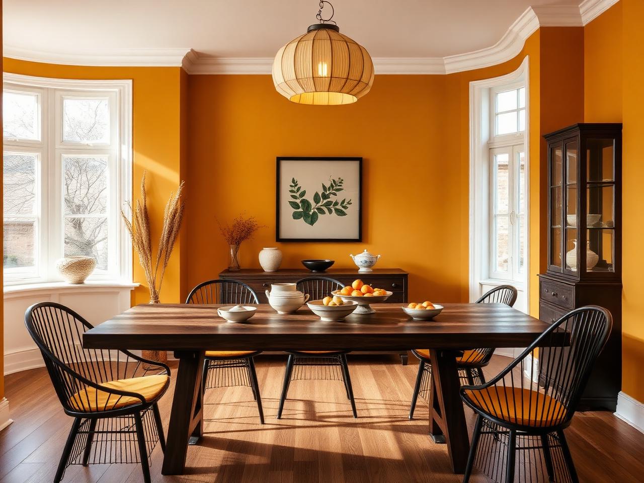 Fachada estilo Otoñal contemporánea pintada con Golden Glory de Berel